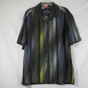 Jhane Barnes Silk Blend Shirt Men's XXL 2XL